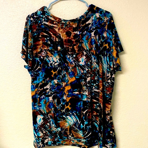 DressBarn Multicolored Fancy Blouse size 18/20 - Picture 2 of 6